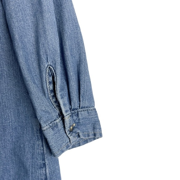 Gap Kids Girls Button Front Denim Dress Size Small - Picture 5 of 7